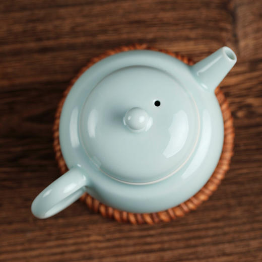 源具造器仿古壶原矿青釉 商品图3