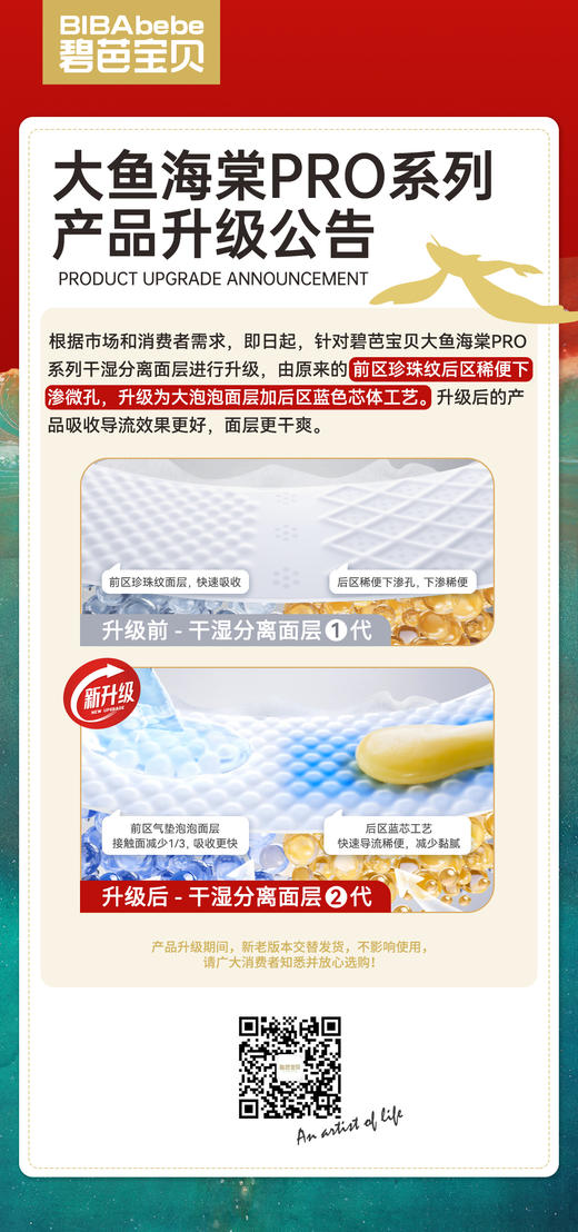 【新升级】碧芭宝贝大鱼海棠Pro系列纸尿裤拉拉裤 商品图6