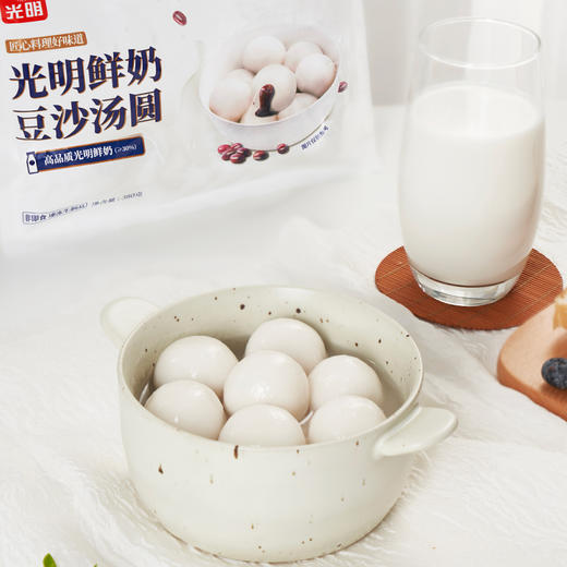 光明鲜奶豆沙/龙井汤圆380g 商品图5