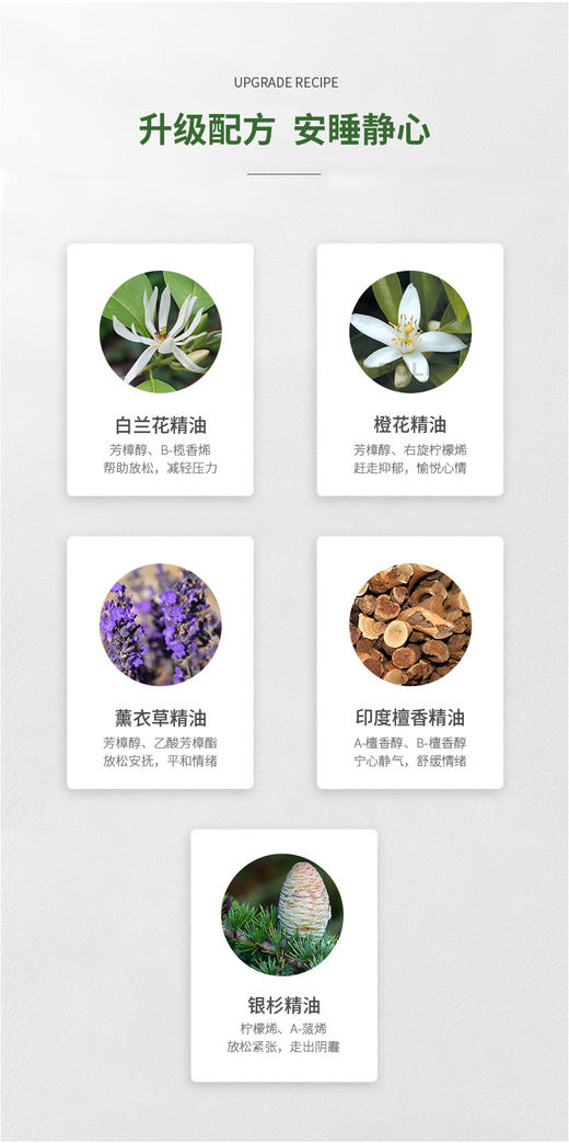 解郁助睡眠精油3.0 颇黎安心养神助睡眠复方精油原料 商品图5