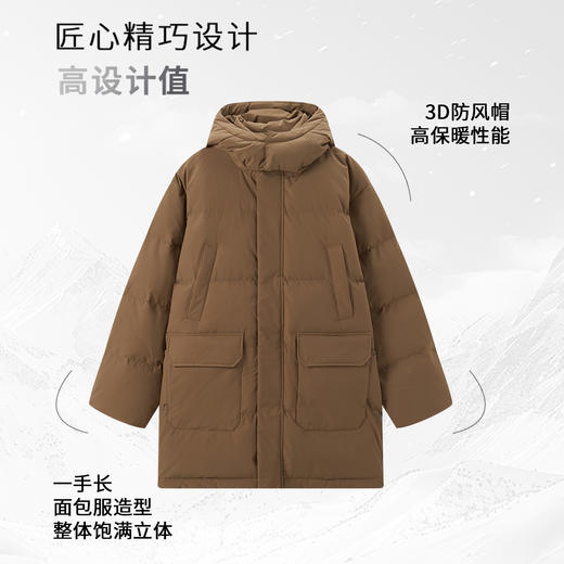 【棉羽】工装感贴袋羽绒服1N4113713 商品图1