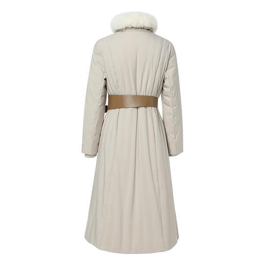 famecoco范可儿狐狸大毛领羽绒服冬季加厚中长款收腰优雅外套F228AH011 商品图1