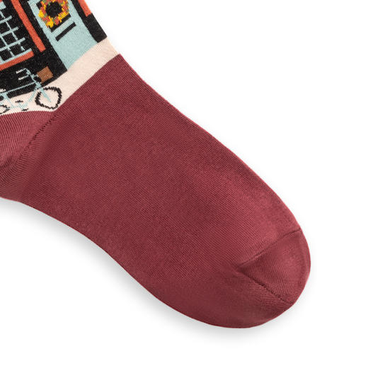 CORGI 英国进口女袜 纯色印花中筒袜 秋冬款 商品图1