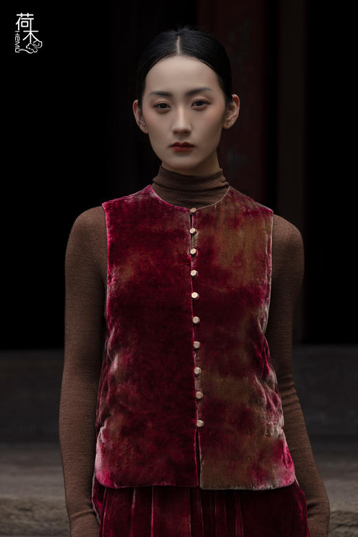 荷木HEMU丨落金·棉马甲 商品图0