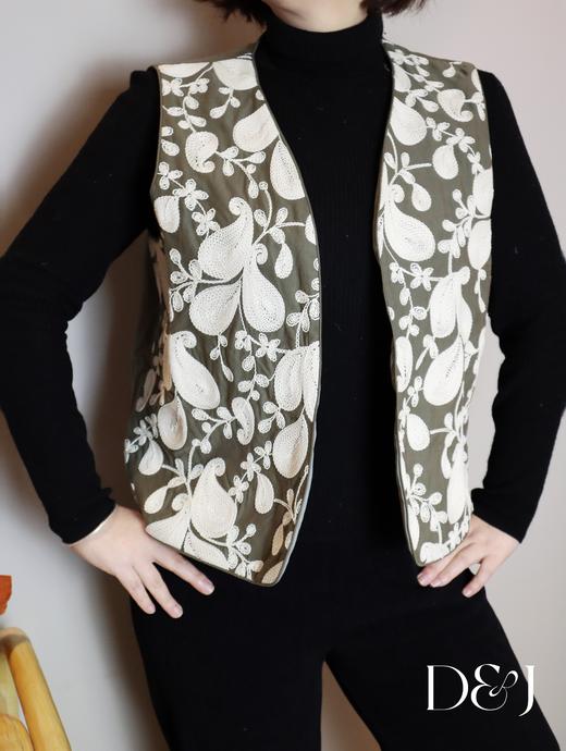 佩斯利绳绣马甲 商品图0