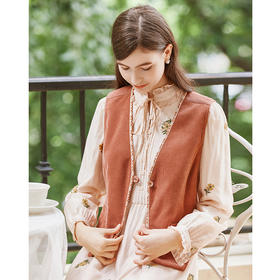 Famecoco范可儿小众棉马甲外搭秋冬款女FAB8CA007