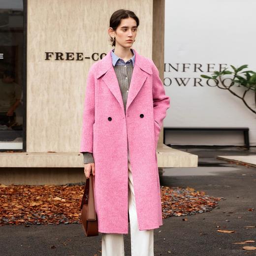 OLrain欧芮儿长款双面呢外套女冬季2024年新款高级感通勤羊毛大衣 商品图0