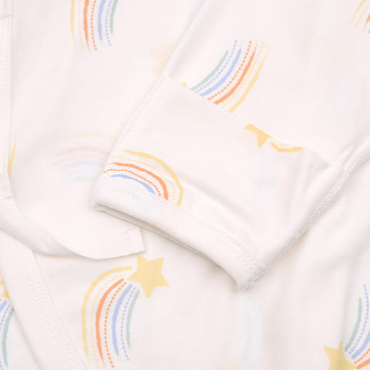 棉果果春季新品商场同款男童女童莫代尔哈衣爬服蝴蝶连体衣M101726425003 商品图5