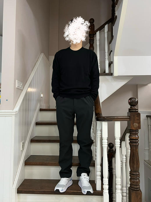 1213-2渠道货 马户25早春 百分百山羊绒 浮雕字母 男士圆领针织套头衫 商品图5