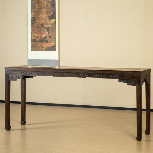 清 红木回纹四面平条桌 商品图4