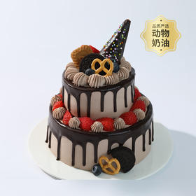 【浓情巧巧森林】6+4英寸双层新品下午茶，浓郁丝滑巧克力，带你来到巧巧森林秘境的奇幻之旅，放慢脚步在醇香细腻中与你相遇（昆明+安宁）