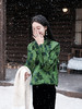 盛唐牡丹| 翡翠绿蝶恋花漳缎外套-钉珠款(钉珠花纹随机） 商品缩略图4