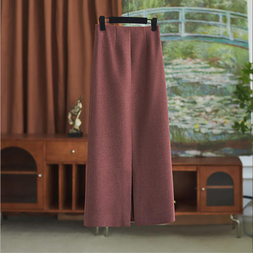 【高货wl】全新升级【铂金会员441/天猫589/差价148】(02549) 洛诗琳法式轻奢时髦圆领钉珠针织上衣时尚半身裙两件套 商品图2