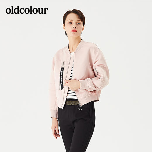 oldcolour欧珂春秋款外套女百搭韩版秋季休闲长袖短款夹克 商品图2