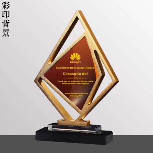 金属奖杯定制创意高档大气水晶奖牌定做刻字玻璃销冠优秀员工纪念 商品图0