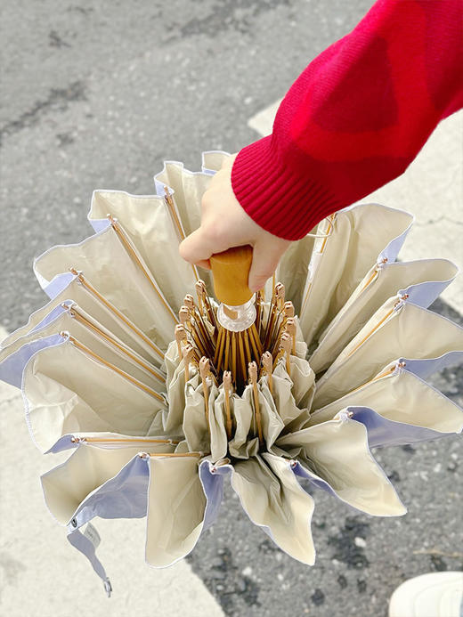 【 长柄渐变透明伞&16骨晴雨款】16骨晴雨伞，晴雨两用、加大伞面还可防晒；长柄伞被小分队称之为颜值款，好看拍照上镜~Mamoru伞 商品图7