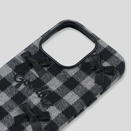GOODBAI GOODEES蝴蝶结格纹手机壳 商品图2