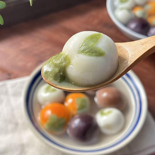 粮麦思-全家福汤圆黑芝麻馅绿豆沙馅椰粒白豆沙馅五黑馅四色汤圆 商品图2