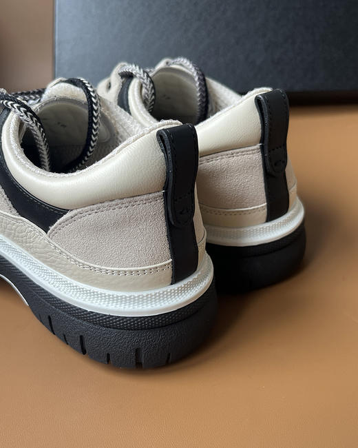 现货 THS 12.16-限时 香家 菱格拼皮熊猫运动鞋 进口牛皮+反绒运动鞋 2色 BZ1231 商品图7