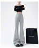 【积分兑换】春秋微喇叭裤女高腰垂感马蹄裤休闲美式灰色运动卫裤女 商品缩略图2