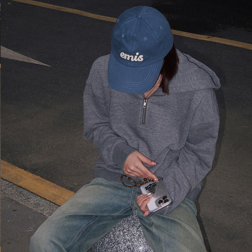 【顺丰包邮】34629 洛诗琳羊毛天丝半拉链套头休闲运动卫衣50870 商品图4