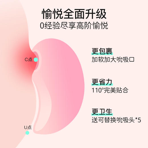 MBK&枕木恋抱悦吮吸跳蛋app远程遥控女用情趣玩具自慰器拉拉les性用品 商品图5