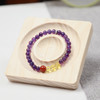 【2025年十二生肖手串】兔女 能量矩阵“广进细出”紫水晶南红手串手链 女士单圈手串配饰【兔女-建议戴左手】 商品缩略图1