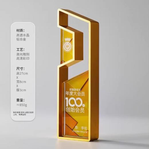 高级感金属奖杯定制定做公司销售冠军团队比赛荣誉颁奖高档纪念品 商品图0