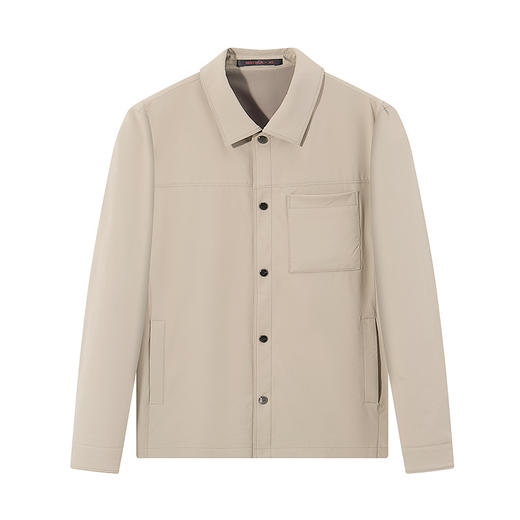 柒牌翻领夹克男士2025春季新款暗格提花时尚休闲工装风茄克衫外套128K71270 商品图4