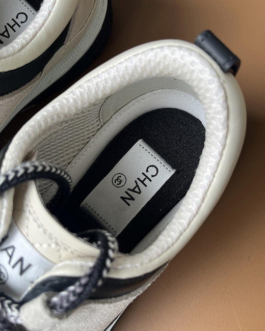 现货 THS 12.16-限时 香家 菱格拼皮熊猫运动鞋 进口牛皮+反绒运动鞋 2色 BZ1231 商品图6