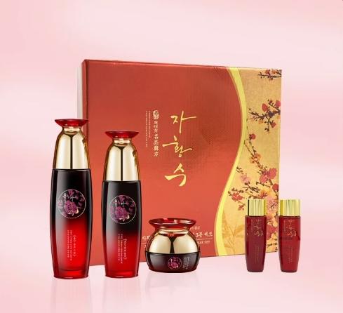 自营（云鑫）-韩国本土慈慌秀 滋养保湿抗皱红参五件套套盒 商品图0