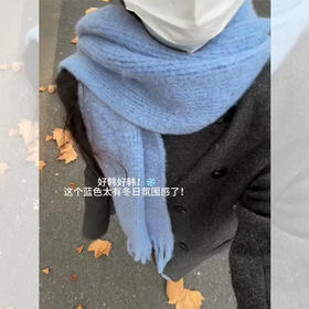 <曾小咸推荐> 韩版纯色针织流苏围脖 日常价88/件 活动价39.99！【预售款，预计3-15天发货】