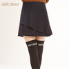 oldcolour欧珂秋冬高腰半身裙女秋百搭不规则a字秋季短款 商品缩略图4