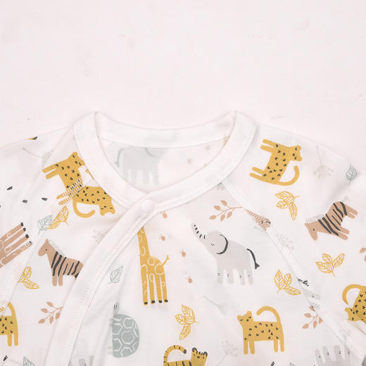 棉果果春季新品商场同款男童女童莫代尔哈衣爬服蝴蝶连体衣M101726425004 商品图2