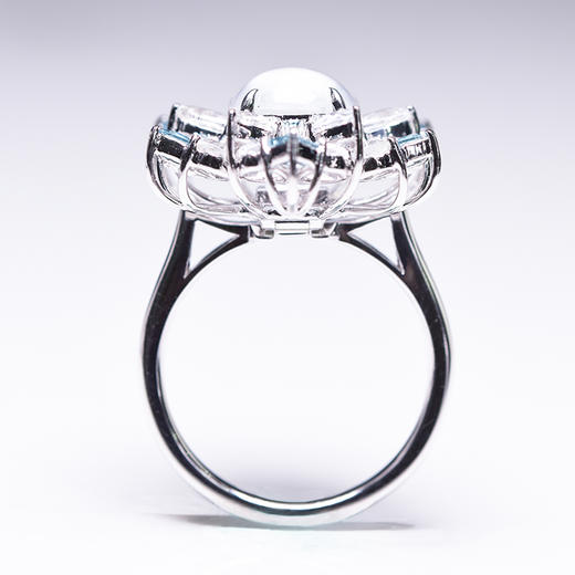 「冰雪奇缘」雪花高冰翡翠戒/吊坠双戴款【现货可改手寸】 商品图3