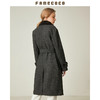 Famecoco范可儿秋冬赫本风收腰毛呢大衣女装F188AC024 商品缩略图1