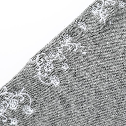 FAMECOCO慵懒风绣花毛衣套装女秋冬两件套FAB8EA045 商品图4