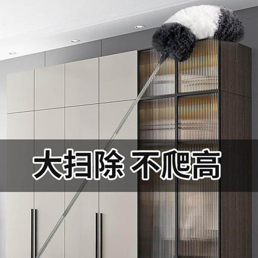 【鸡毛掸子除尘】家用清洁工具 可伸缩神器 打扫卫生神器 车用灰尘掸子  商品图2