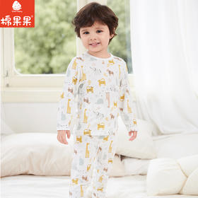 棉果果春季新品商场同款男童女童莫代尔套头套装M101302425009