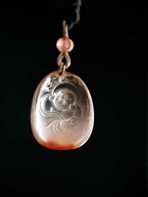 红兔毛弥勒吊坠 高货精工 随机发【器悟雅玩】 商品图2