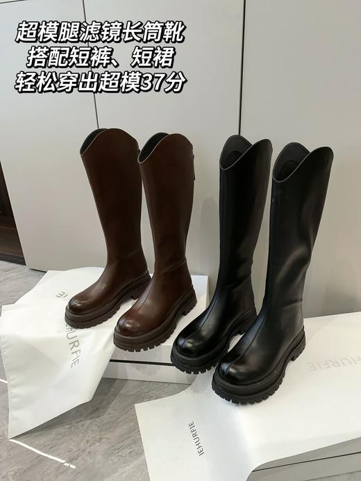 纪华菲 光板长靴 基础又经典 显高有气质 商品图4