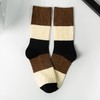 【敲好看！百搭又个性】袜子女 条纹中筒袜粗针秋冬款ins潮纯棉爆款学院风咖系堆堆袜百搭。ry 商品缩略图7
