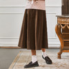 Famecoco范可儿纯棉加厚A字半身裙女秋冬伞裙百搭显瘦FAB8HA001 商品缩略图0