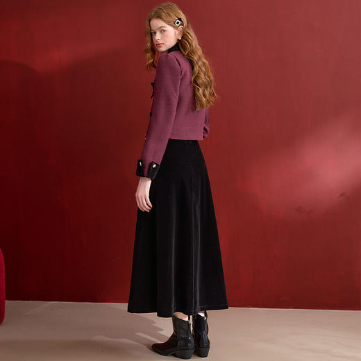 西遇名媛小香风外套套装女冬季新款新穿搭半身裙两件套D0044181 商品图4