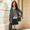 OLrain欧芮儿灰色双面呢外套女冬季2024年新款新中式盘扣大衣 商品缩略图1