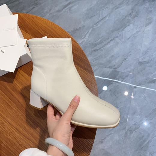 纪华菲 真皮中帮粗高跟女鞋 商品图7