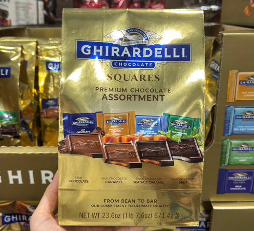 📣美国🇺🇸直邮特价220元🉐包税包邮到手了🔥🔥Ghirardelli吉尔德利经典综合巧克力！每袋671.4g内含四种口味！ 商品图2