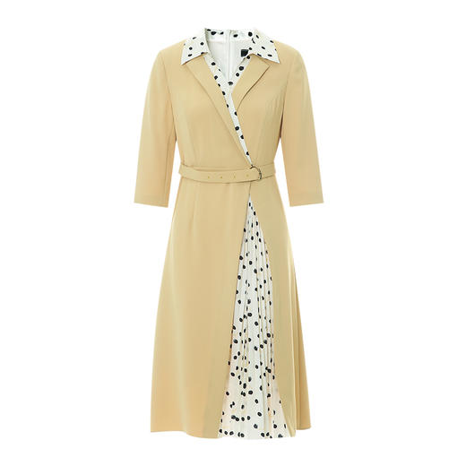 EITIE爱特爱春季新款气质时尚收腰拼接连衣裙7707412 商品图5