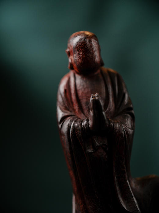 D5 印度小叶紫檀紫檀无相佛 纯手工雕刻 精工雕刻【器悟雅玩】 商品图3