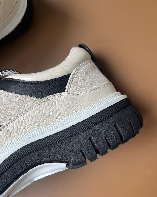 现货 THS 12.16-限时 香家 菱格拼皮熊猫运动鞋 进口牛皮+反绒运动鞋 2色 BZ1231 商品图9